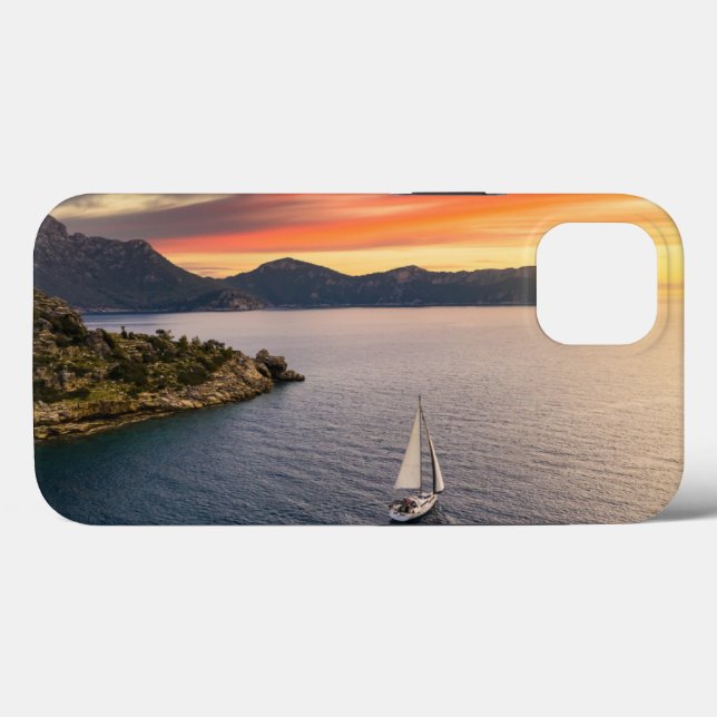 Küstenlinie | Bodrum, Türkei Case-Mate iPhone Hülle (Rückseite (Horizontal))