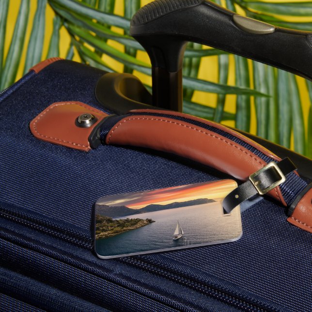 Küstenlinie | Bodrum, Türkei Gepäckanhänger (Vorderseite Insitu 3)