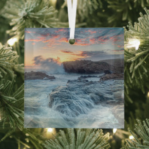Küstenlinie Carmel California Ornament Aus Glas