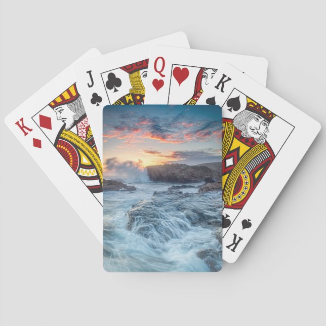 Küstenlinie | Carmel California Spielkarten (Rückseite)