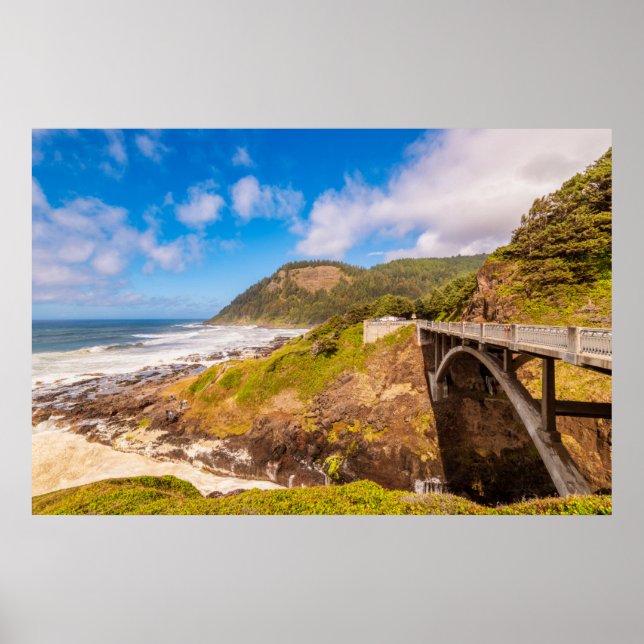 Küstenlinie | Cook's Chasm, Yachats, Oregon Poster (Vorne)