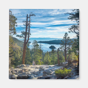 Küstenlinie   Emerald Bay, Lake Tahoe, Kalifornien Magnet