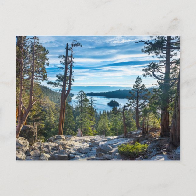 Küstenlinie | Emerald Bay, Lake Tahoe, Kalifornien Postkarte (Vorderseite)