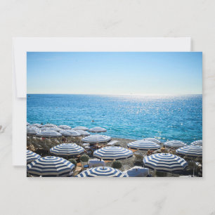 Küstenlinie Französische Riviera, Nizza, Frankre Dankeskarte