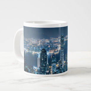 Küstenlinie   Hong Kong Island, Asien Jumbo-Tasse