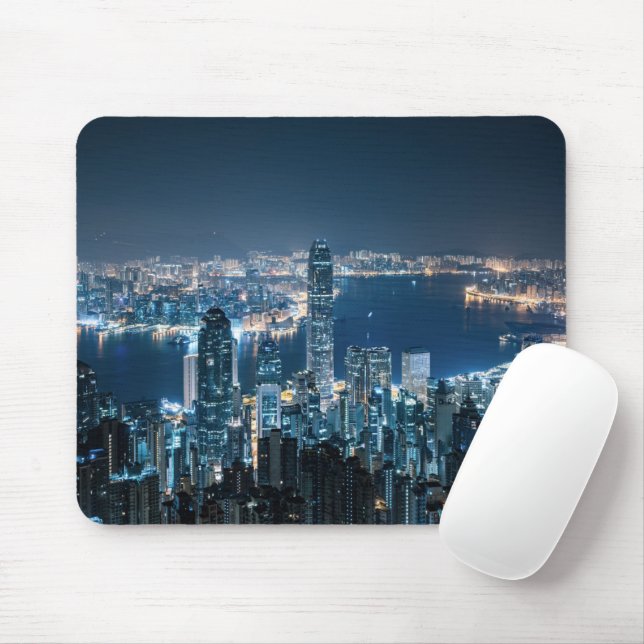 Küstenlinie | Hong Kong Island, Asien Mousepad (Mit Mouse)