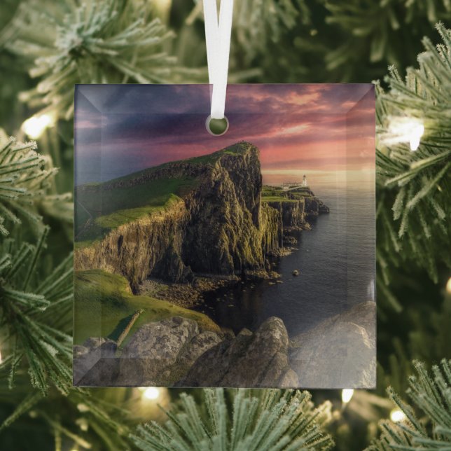 Küstenlinie | Insel Skye, Schottland Ornament Aus Glas (Insitu)