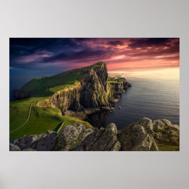 Küstenlinie | Insel Skye, Schottland Poster (Vorne)