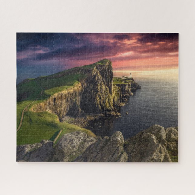 Küstenlinie | Insel Skye, Schottland Puzzle (Horizontal)