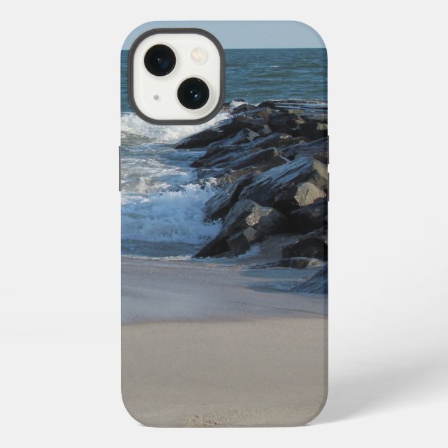 Küstenlinie iPhone Hülle (Rückseite)