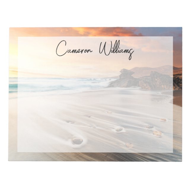 Küstenlinie | Kanarische Inseln, Spanien Notizblock (Vorderseite)