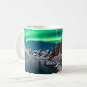 Küstenlinie Lofoten Islands, Hamnoy, Norwegen Kaffeetasse