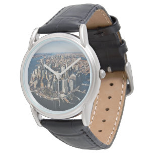 Küstenlinie Manhattan, New York City Armbanduhr