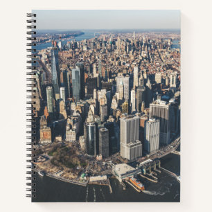Küstenlinie Manhattan, New York City Notizbuch