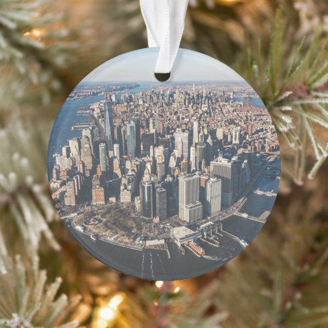 Küstenlinie | Manhattan, New York City Ornament (Baum)