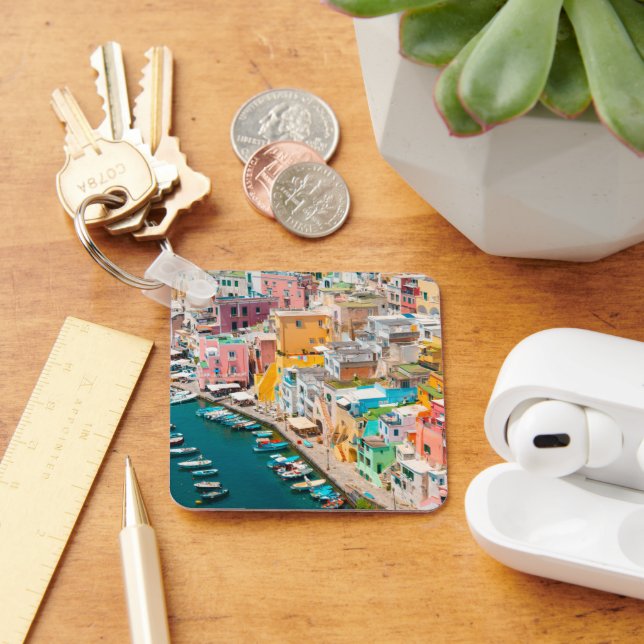 Küstenlinie | Neapel Italien Schlüsselanhänger (Schreibtisch)
