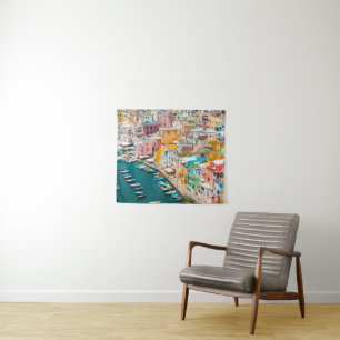 Küstenlinie   Neapel Italien Wandteppich