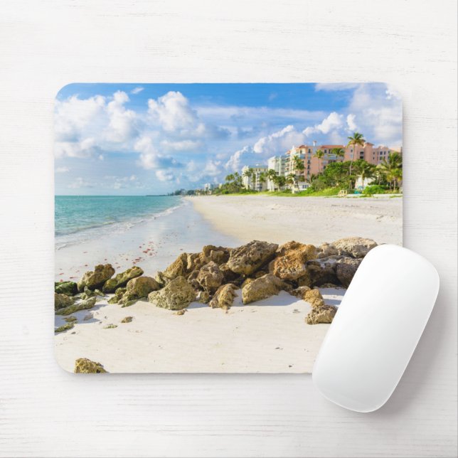 Küstenlinie | Neapel Pier, Südwestflorida Mousepad (Mit Mouse)