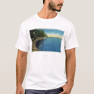 Küstenlinie, Pavillon und Schwimmer T-Shirt