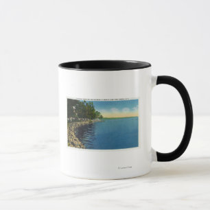 Küstenlinie, Pavillon und Schwimmer Tasse