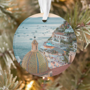 Küstenlinie   Positano, Amalfi Coast, Italien Ornament