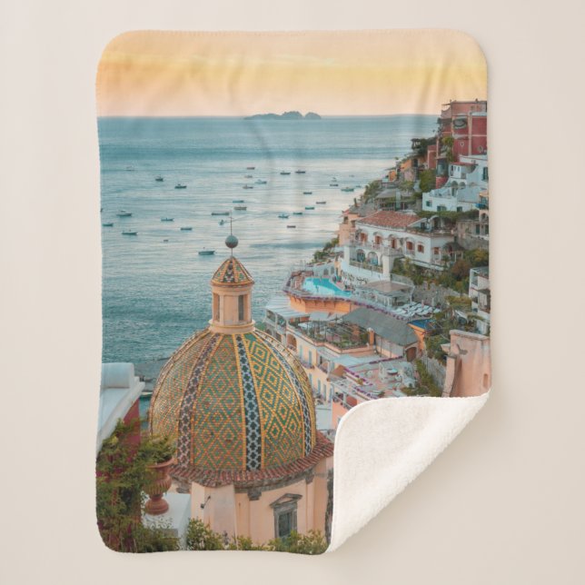 Küstenlinie | Positano, Amalfi Coast, Italien Sherpadecke (Vorderseite)