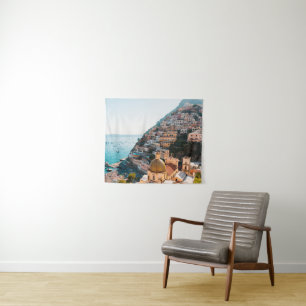 Küstenlinie Positano Italien, Cliffside Village Wandteppich