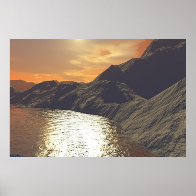 Küstenlinie Poster (Vorne)