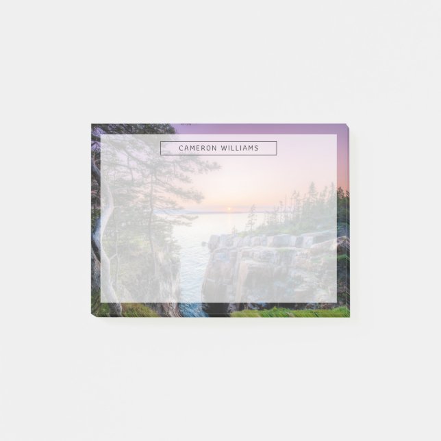 Küstenlinie | Ravens Nest Acadia Nationalpark Main Post-it Klebezettel (Vorderseite)