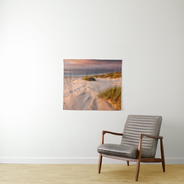 Küstenlinie | Saltum Beach, Dänemark Wandteppich (Beispiel (Horizontal))