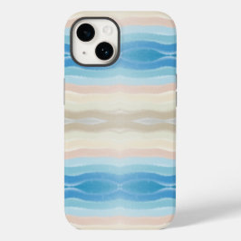 Küstenlinie Salty Wavy Wiederholungsmuster Case-Mate iPhone 14 Hülle