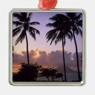 Küstenlinie St. Kitts Ornament Aus Metall