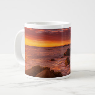 Küstenlinie   Sunset Pacific Grove Carmel Californ Jumbo-Tasse