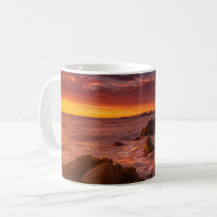 Küstenlinie   Sunset Pacific Grove Carmel Californ Kaffeetasse