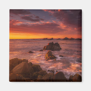 Küstenlinie   Sunset Pacific Grove Carmel Californ Magnet