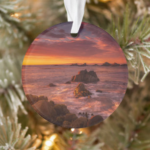 Küstenlinie   Sunset Pacific Grove Carmel Californ Ornament