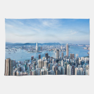 Küstenlinie   Tsim Sha Tsu, Hong Kong Island, Asie Geschirrtuch