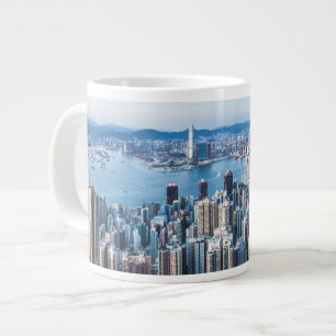 Küstenlinie Tsim Sha Tsu, Hong Kong Island, Asie Jumbo-Tasse