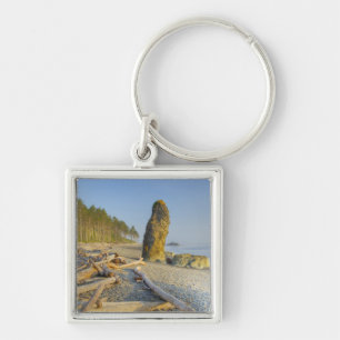 Küstenlinie und Brandungspfeiler, Ruby Beach, Olym Schlüsselanhänger