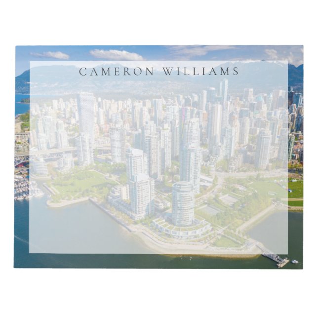 Küstenlinie | Vancouver, British Columbia, Kanada Notizblock (Vorderseite)