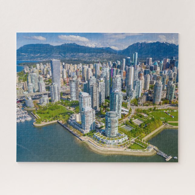 Küstenlinie | Vancouver, British Columbia, Kanada Puzzle (Horizontal)