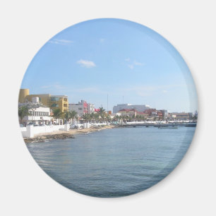 Küstenlinie von Cozumel Mexiko Magnet