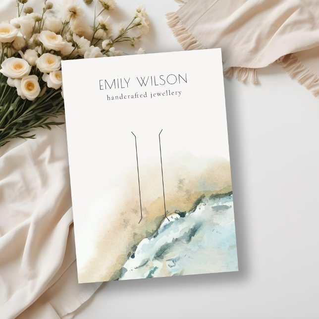 Küstenmeer-Wave Sand-Beach-Hair-Clip-Display Visitenkarte (Von Creator hochgeladen)