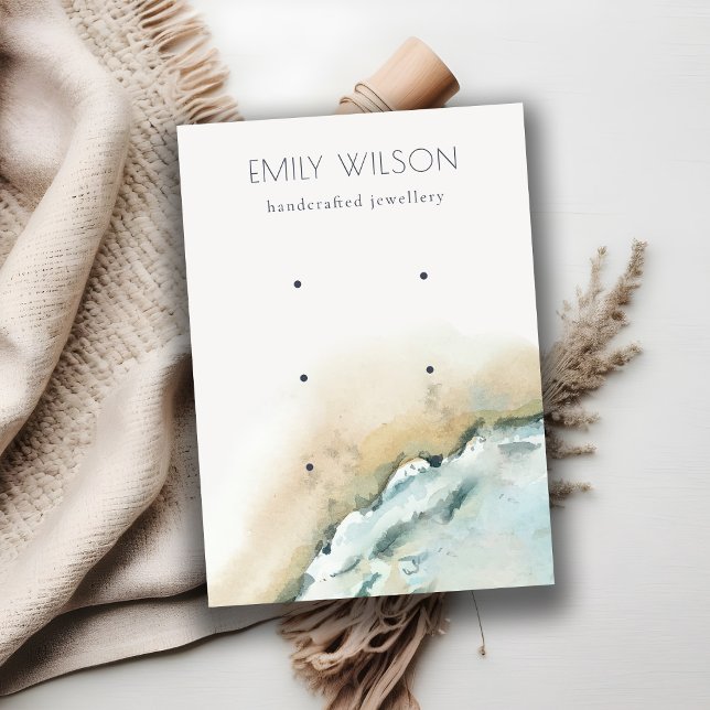 Küstenmeer Wave Sandstrand 3 Earring Display Visitenkarte (Von Creator hochgeladen)