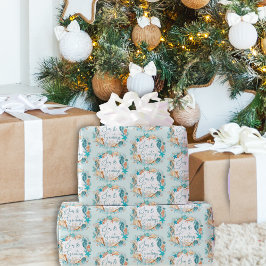 Küstenmeere und Seepferd Muscheln Geschenkpapier