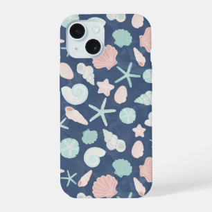 Küstenmuscheln Strand & Ozean Design iPhone 15 Hülle