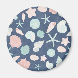 Küstenmuscheln Strand & Ozean Design Magnet