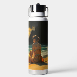 Küstennacht Strandreflexion Trinkflasche