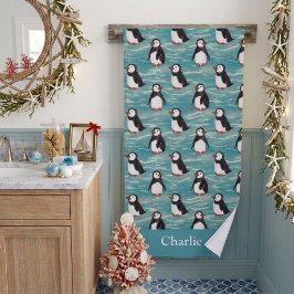 Küstennachwuchs Pinguin Kinder Badehandtuch