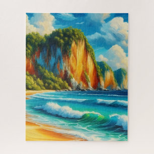 Küstennähe Majestic Cliffs & ruhige Küsten Puzzle